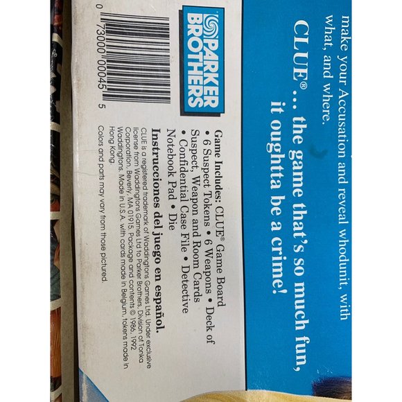 Clue Board Game by Parker Bro. ** - Picture 6 of 6